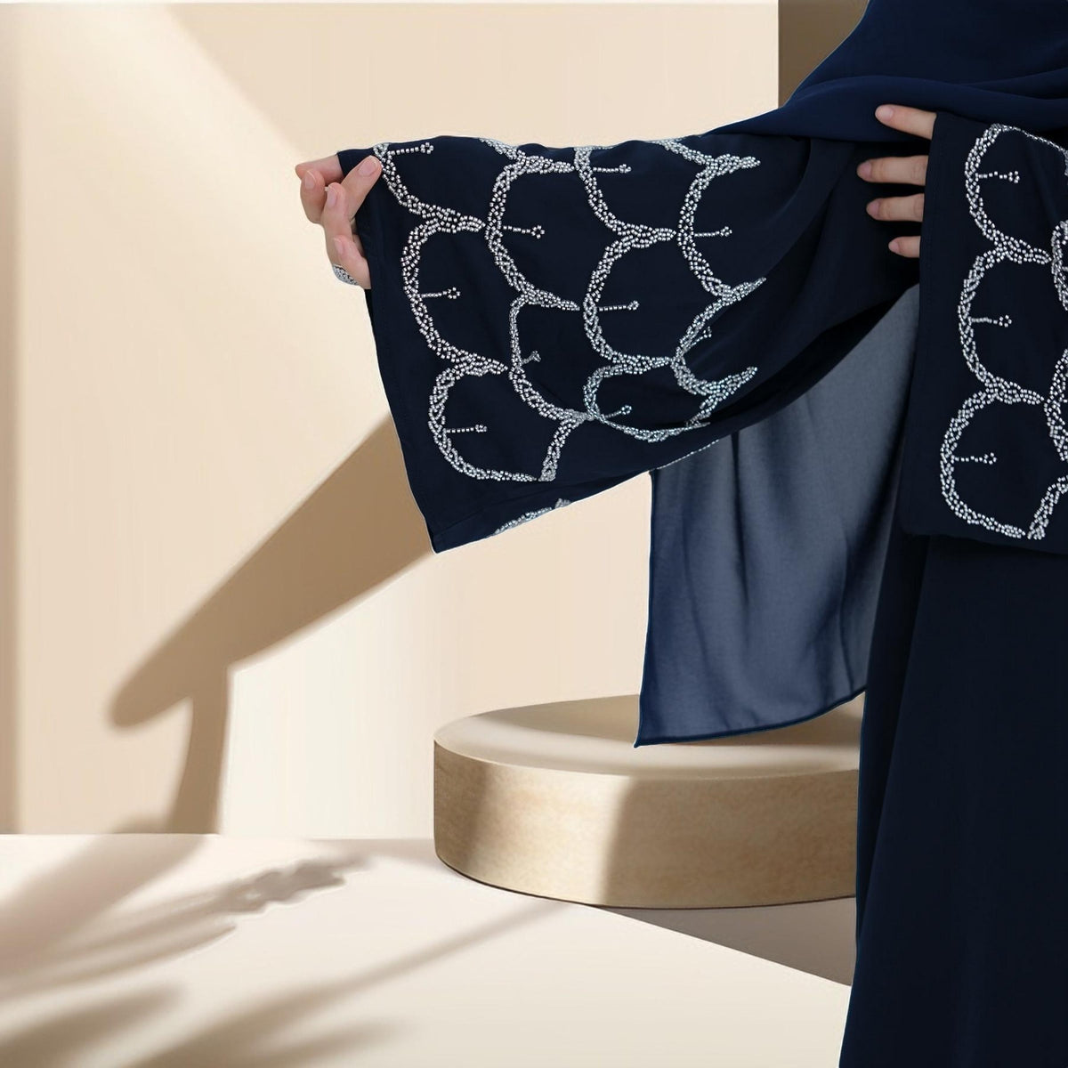 The Arabian Nights Nida Abaya with Beaded Sleeves - Try Modest Limited