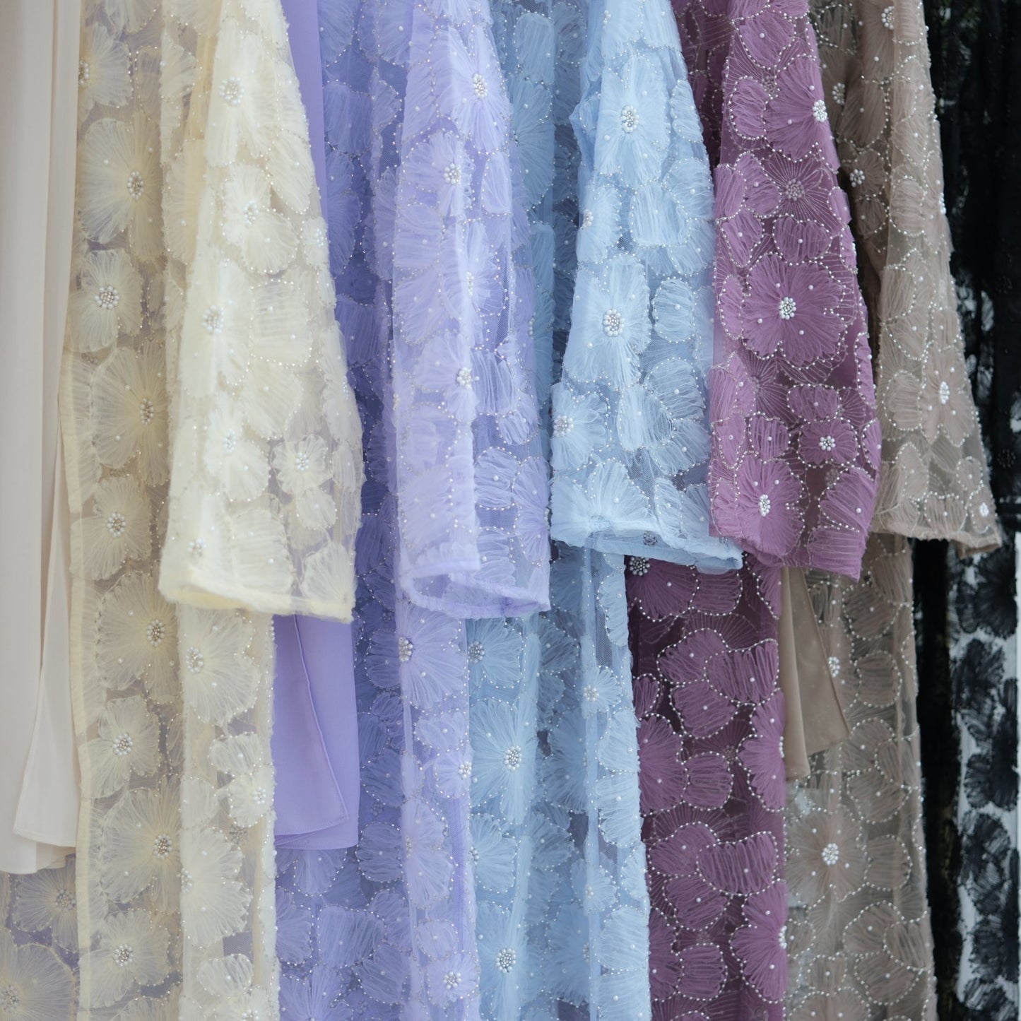 The Fleur Embellished Abaya with Hijab - Try Modest Limited