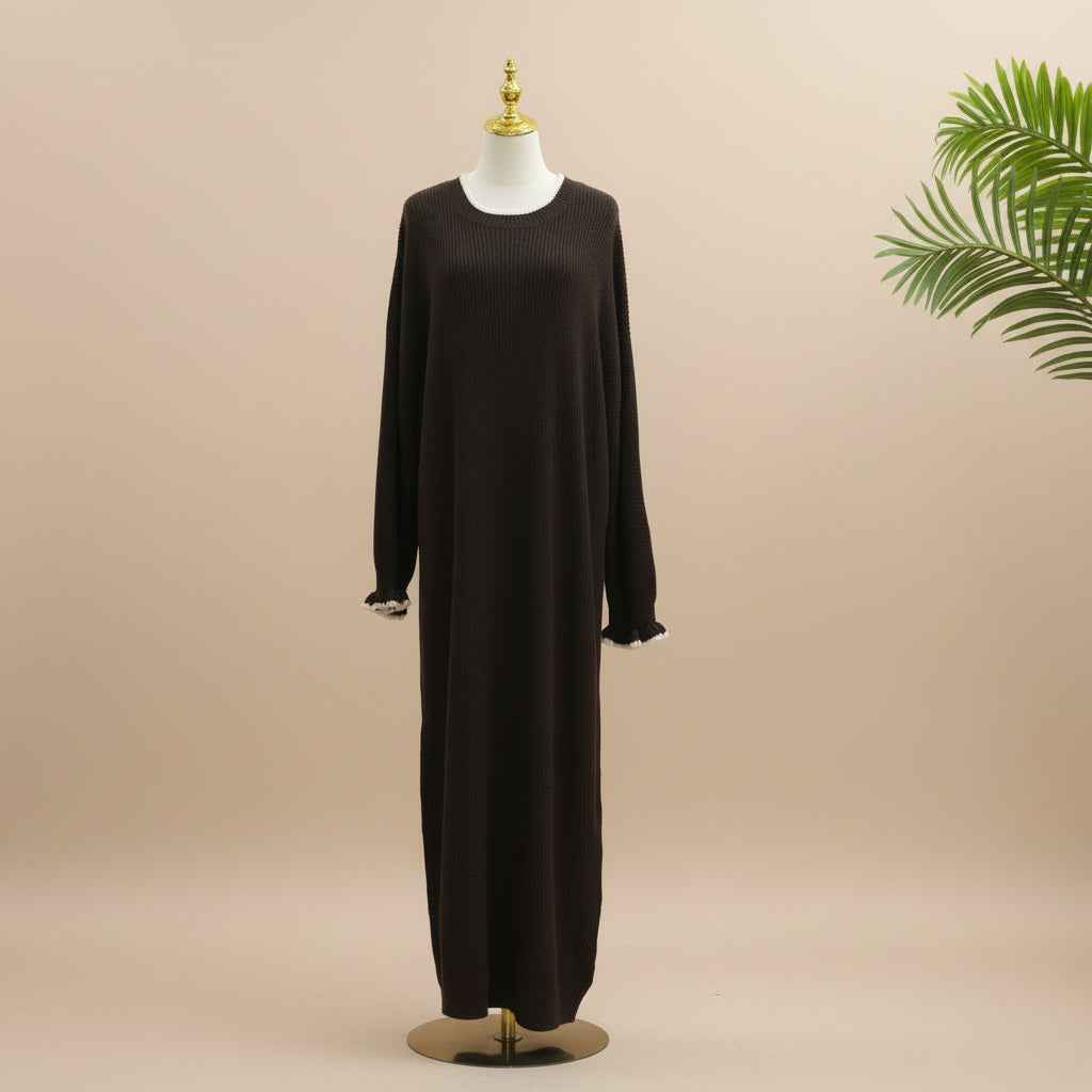 The Ultimate Soft Ribbed Knit Maxi Sweater Dress for Women