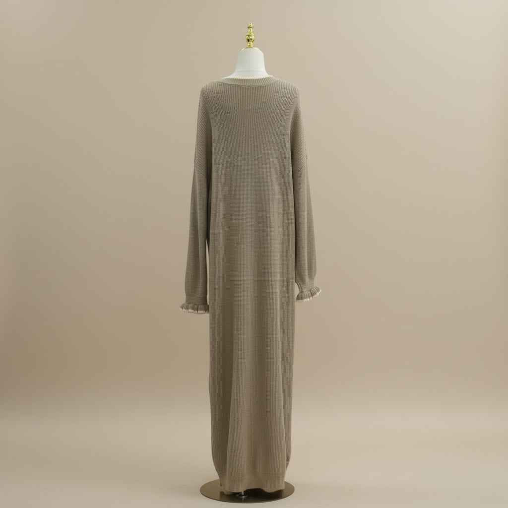 loose maxi sweater dress Nerohusy Womens Winter Sweater Maxi Dress Oversized Turtleneck Long Sleeve Sweater Pullover Dress for Women Loose Knit Shift Dress Black,XL, Women's
