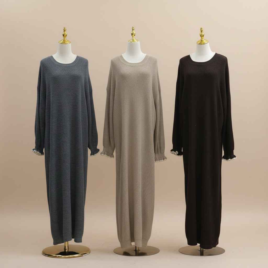 The Ultimate Soft Ribbed Knit Maxi Sweater Dress for Women