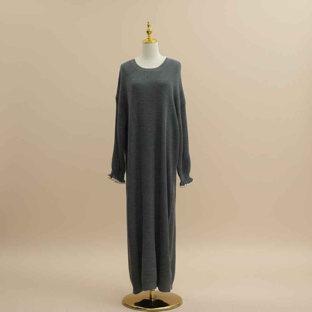 The Ultimate Soft Ribbed Knit Maxi Sweater Dress for Women