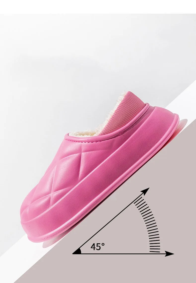 Thickened waterproof warm cotton slippers - Try Modest Limited