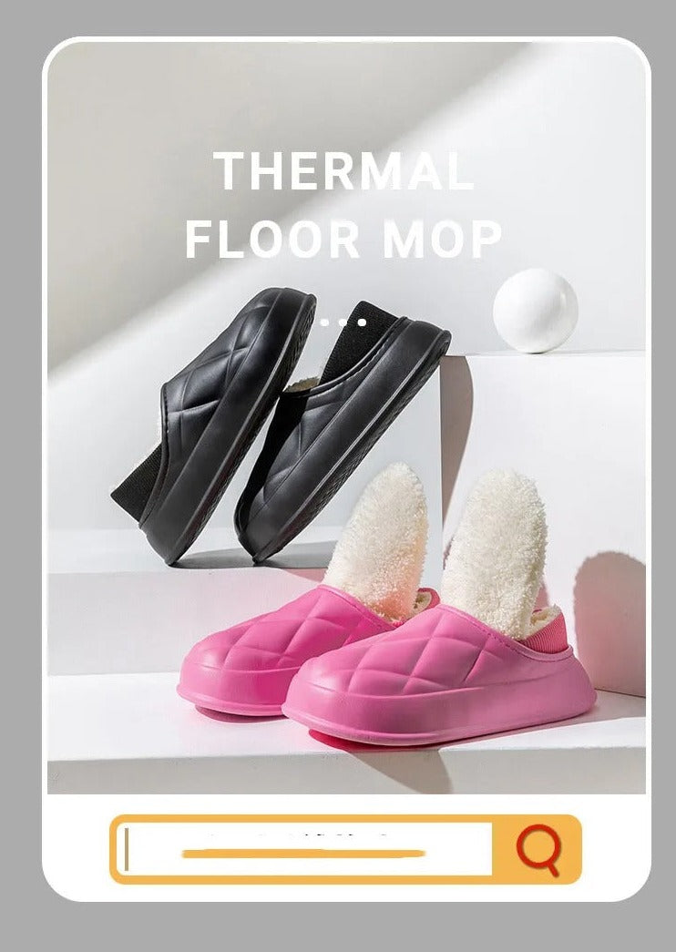 Thickened waterproof warm cotton slippers - Try Modest Limited