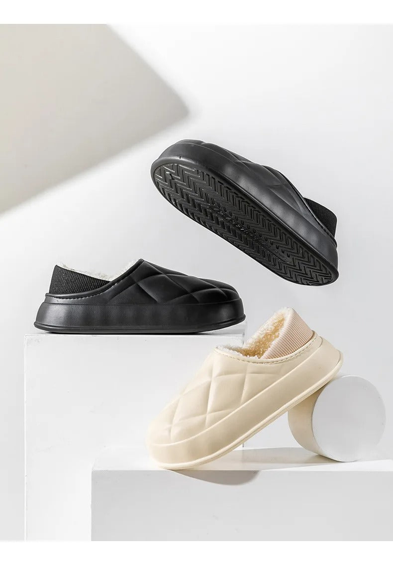 Thickened waterproof warm cotton slippers - Try Modest Limited