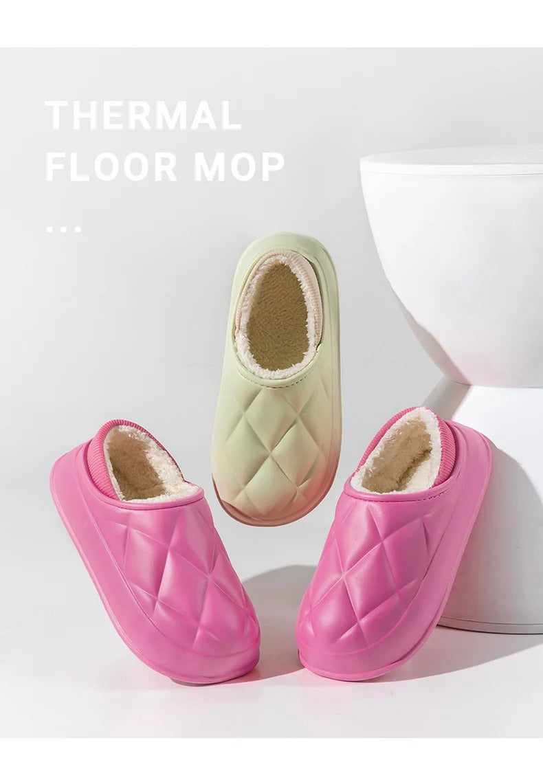 Thickened waterproof warm cotton slippers - Try Modest Limited