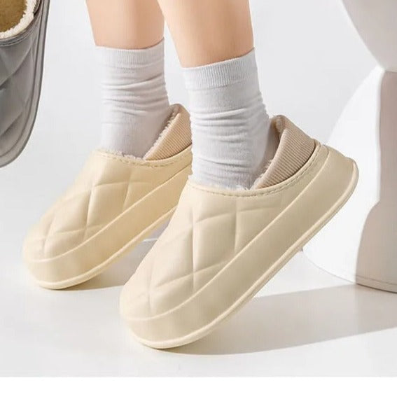 Thickened waterproof warm cotton slippers - Try Modest Limited