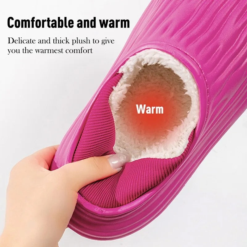 Thickened waterproof warm cotton slippers - Try Modest Limited