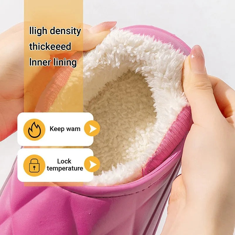 Thickened waterproof warm cotton slippers - Try Modest Limited