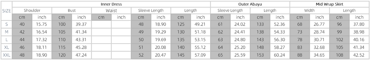 Three piece beaded evening abaya - Try Modest Limited