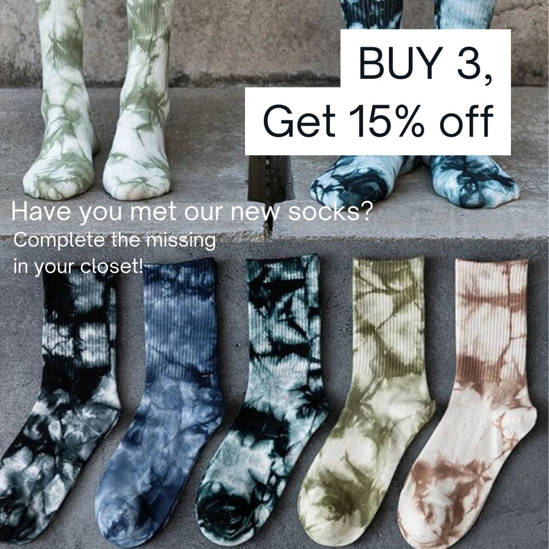 Tie-dye American street-style socks - Try Modest Limited