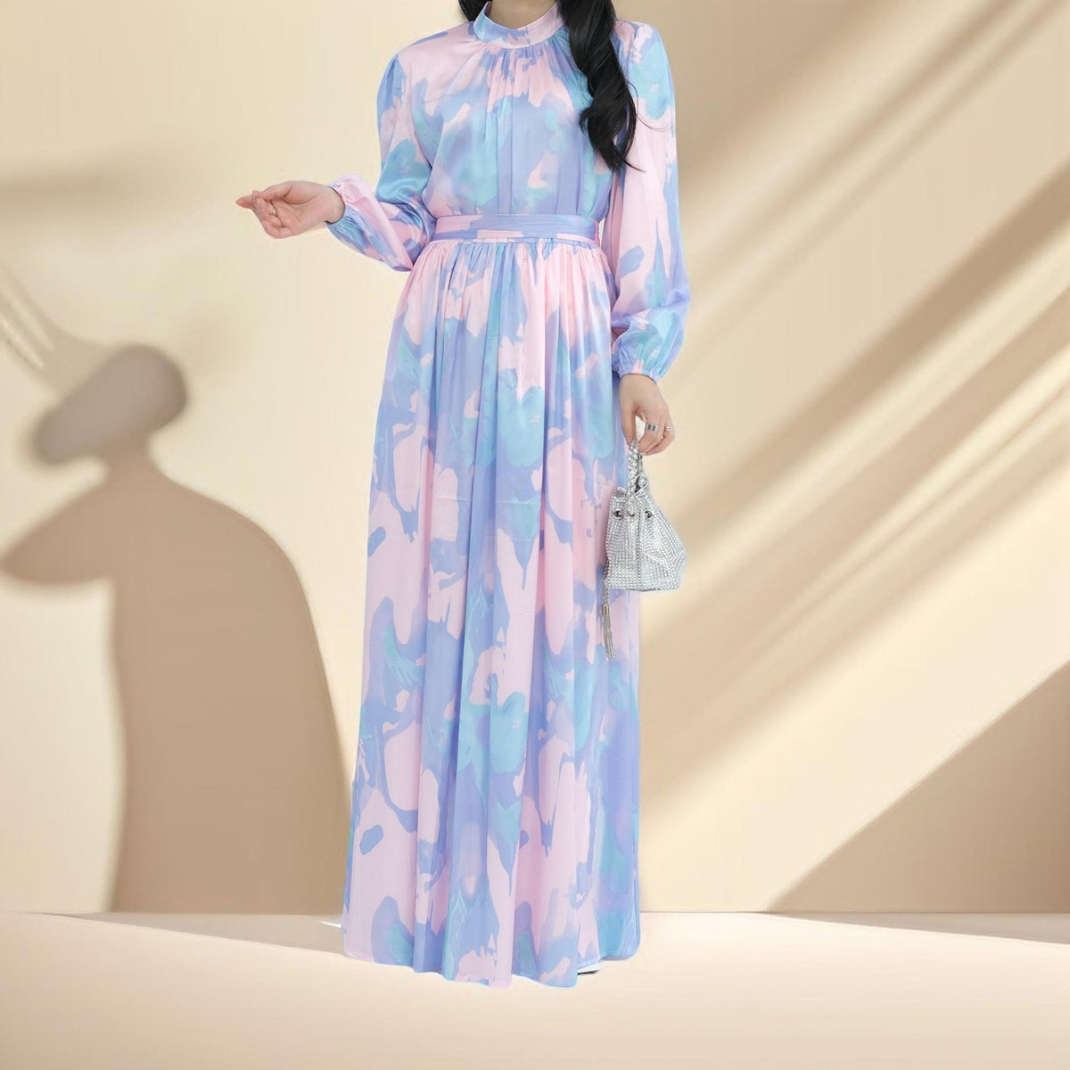 Tranquil Twilight Maxi Dress - Try Modest Limited