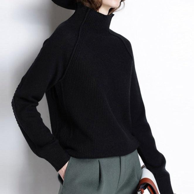 Turtleneck Women's Loose Sweater - Try Modest Limited