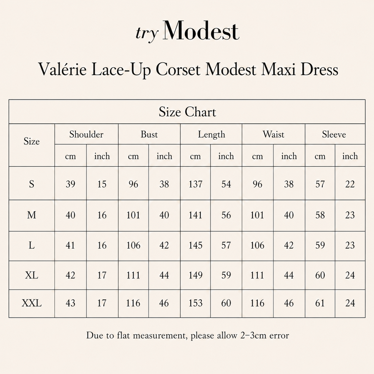Valérie Lace-Up Corset Modest Maxi Dress
