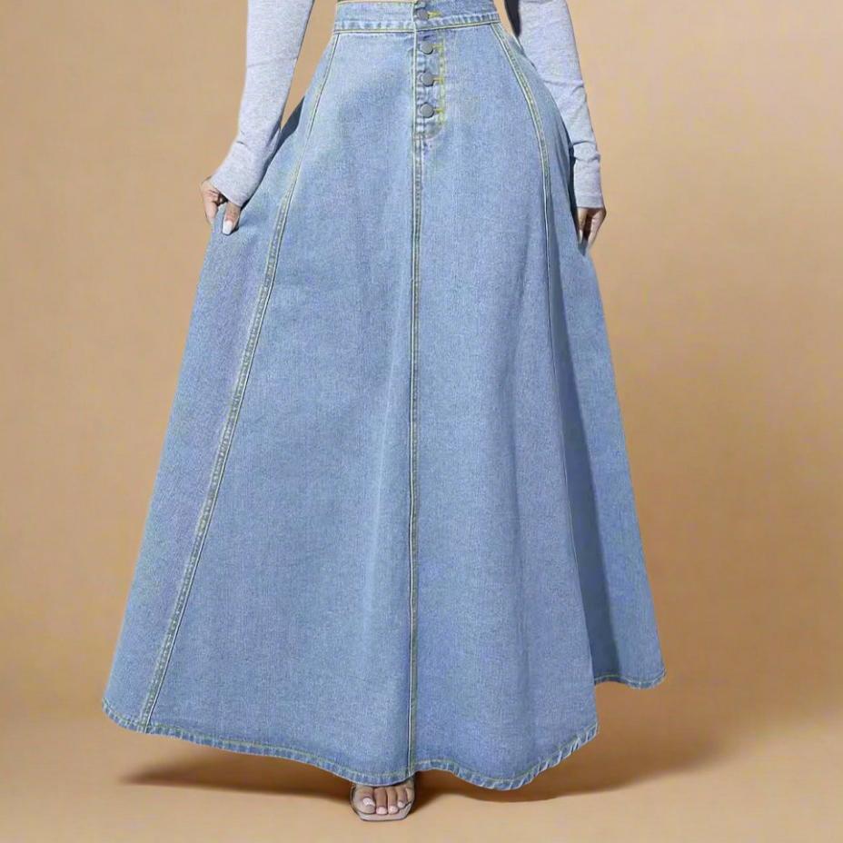 Vintage Vibe Denim Skirt - Try Modest Limited