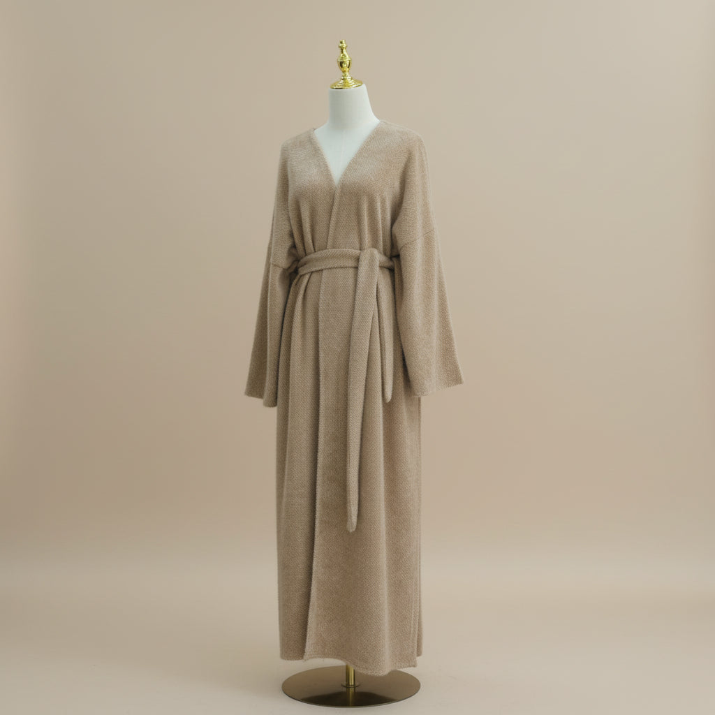 Wafaa Sıcak ve Şık Kışlık Abaya Palto