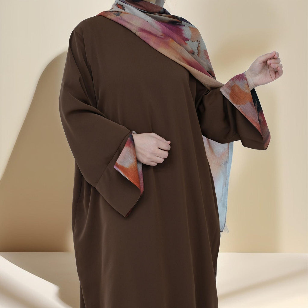 Watercolor Bloom Abaya Set - Try Modest Limited