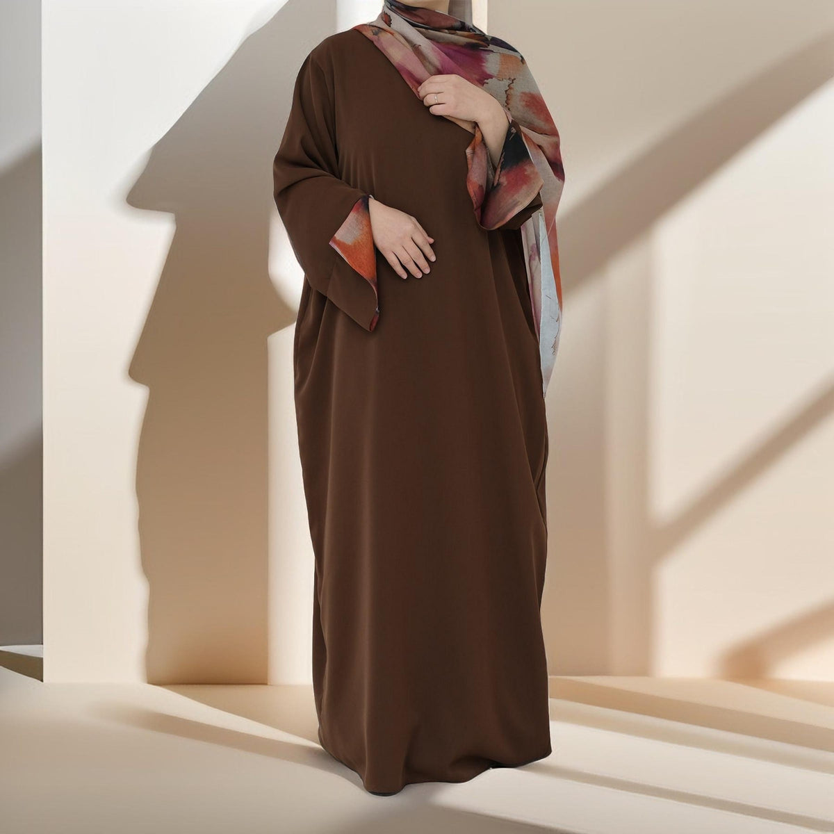 Watercolor Bloom Abaya Set - Try Modest Limited