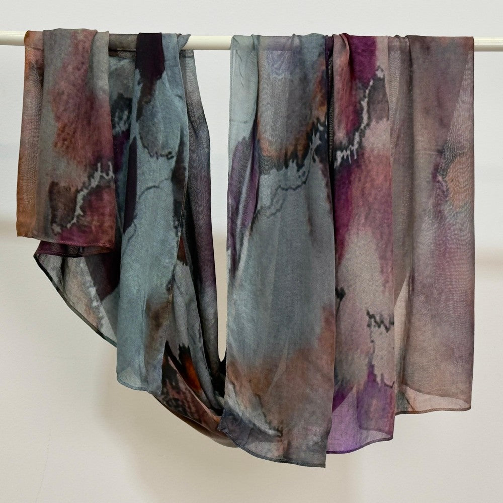 Watercolor Floral Printed Modal Hijab - Try Modest Limited