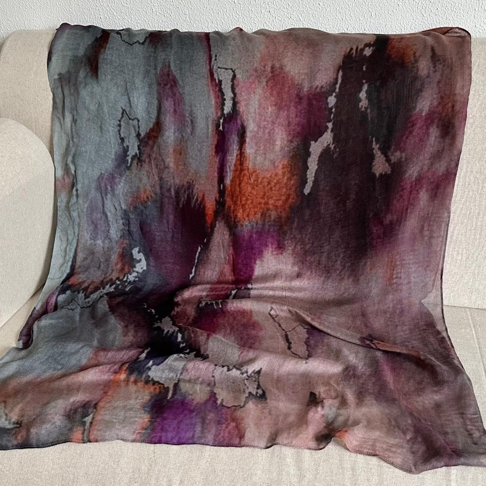 Watercolor Floral Printed Modal Hijab - Try Modest Limited