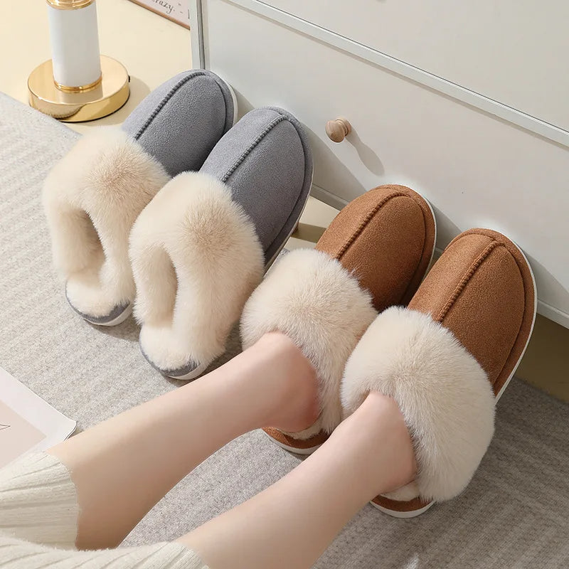 Winter Warm Plush fur slippers - Try Modest Limited