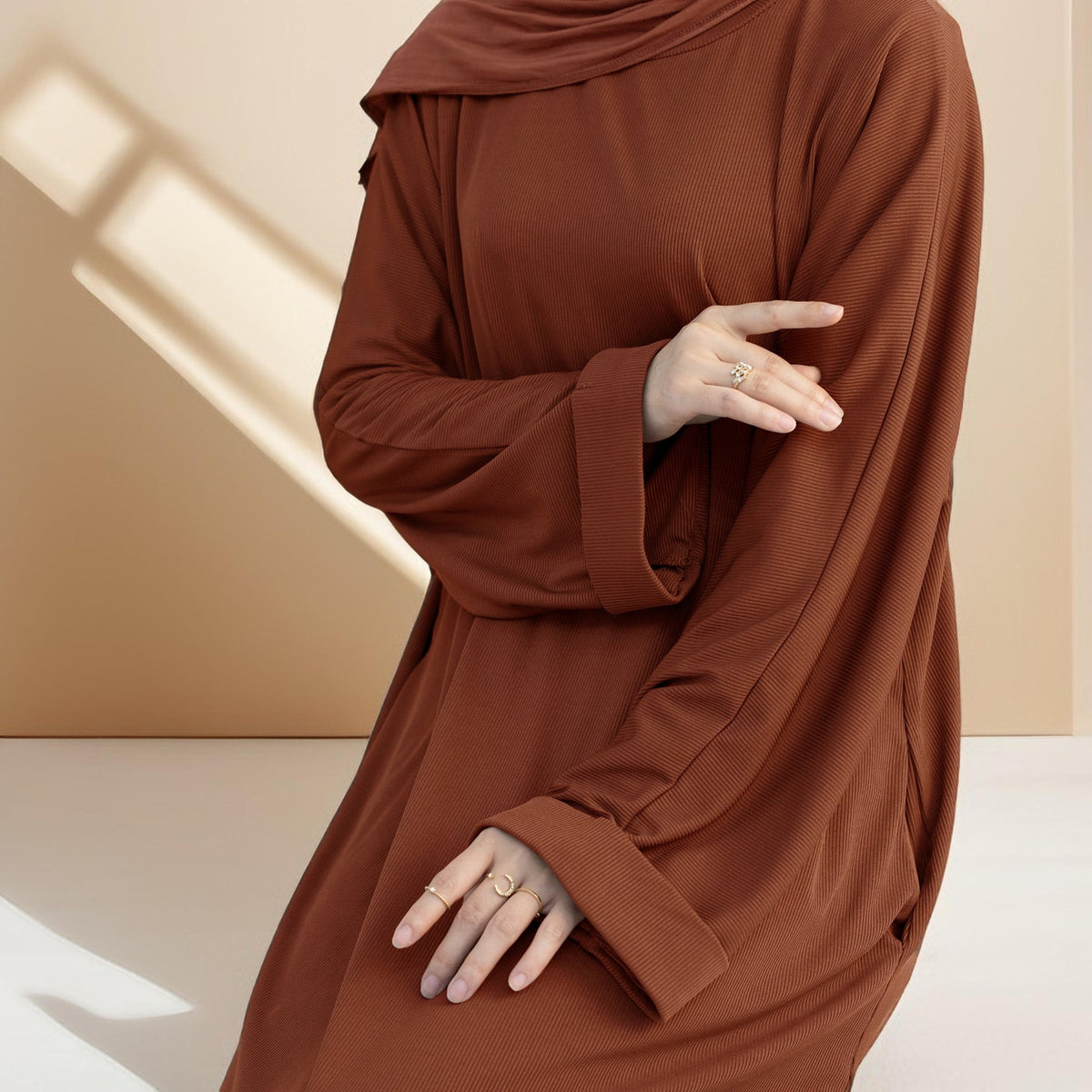 Winter kebaya knitted dress - Try Modest Limited