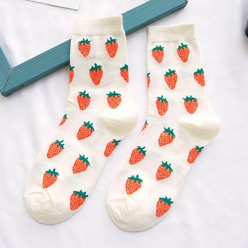 Women Fruity pattern socks - Try Modest Limited 