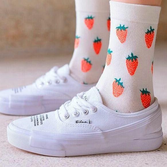 Women Fruity pattern socks - Try Modest Limited 