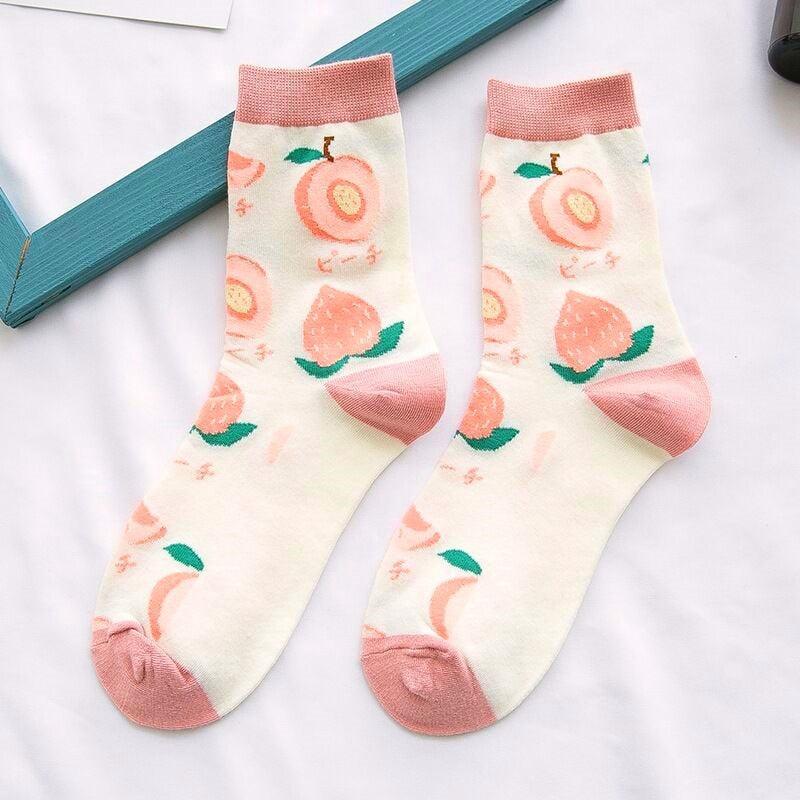 Women Fruity pattern socks - Try Modest Limited