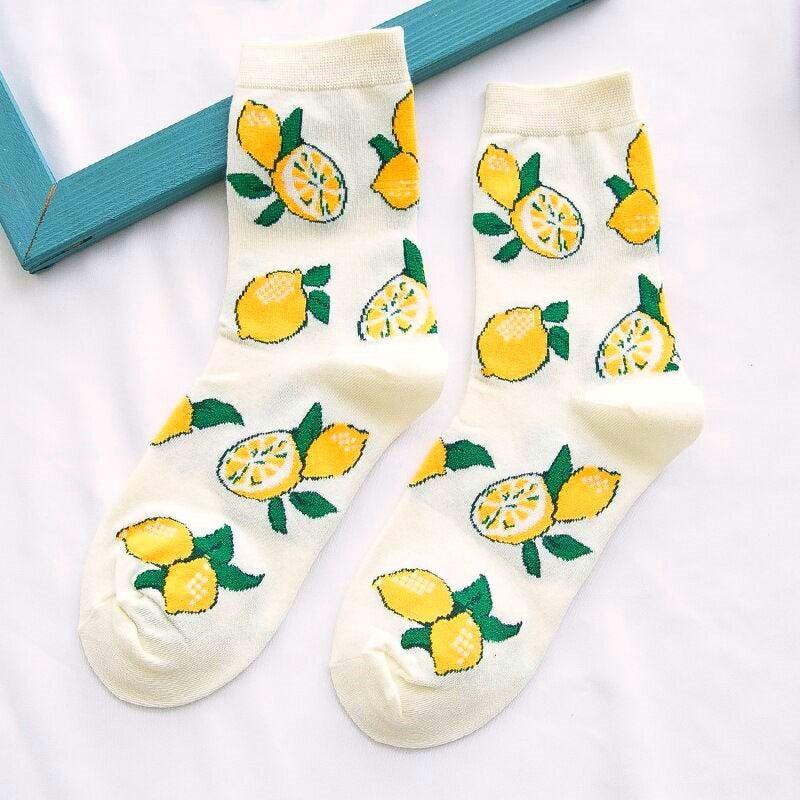 Women Fruity pattern socks - Try Modest Limited