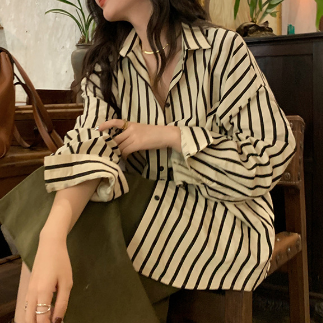 Women's Beautiful Black stripes-Full sleeve top - Try Modest Limited