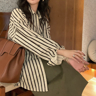 Women's Beautiful Black stripes-Full sleeve top - Try Modest Limited