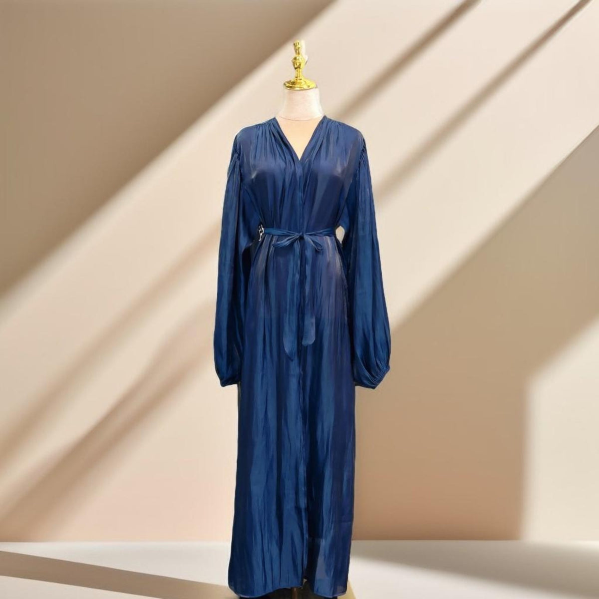 Women's Beautiful Party wear Stretchable abaya with puff sleeves - Try Modest Limited