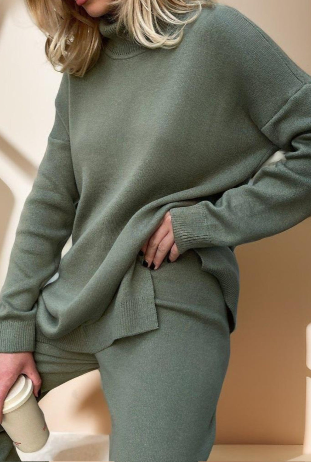 Women's Fashion Loose Turtleneck Sweater - Try Modest Limited