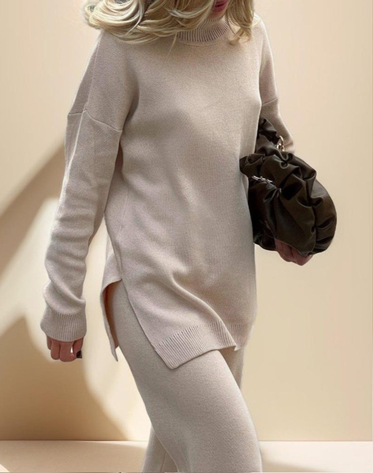 Women's Fashion Loose Turtleneck Sweater - Try Modest Limited 