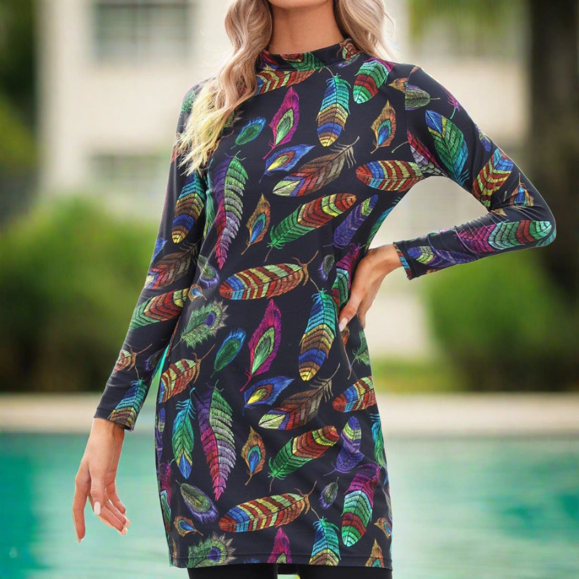 Women's Printed Swimsuit - Try Modest Limited 