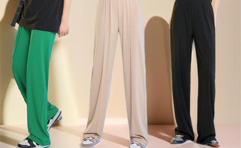 Women's Straight High waist casual sports pant - Try Modest Limited 