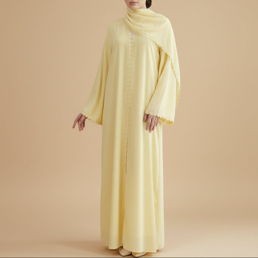 Yasmera Minimal Nida Abaya & Hijab Set