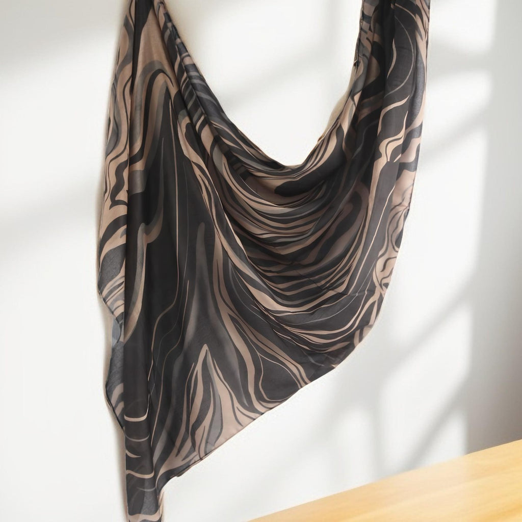 Zebra Chic Printed Hijab - Try Modest Limited