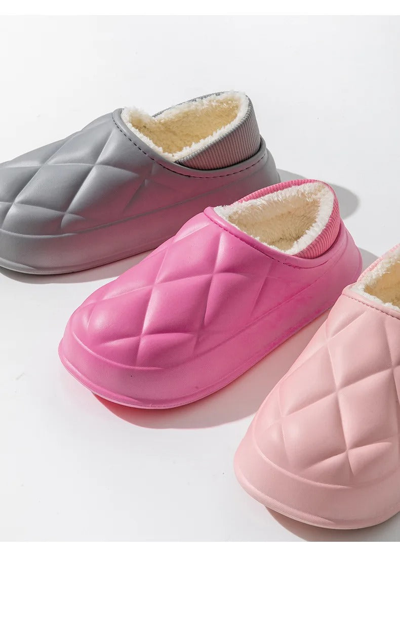 Thickened waterproof warm cotton slippers - Try Modest Limited 