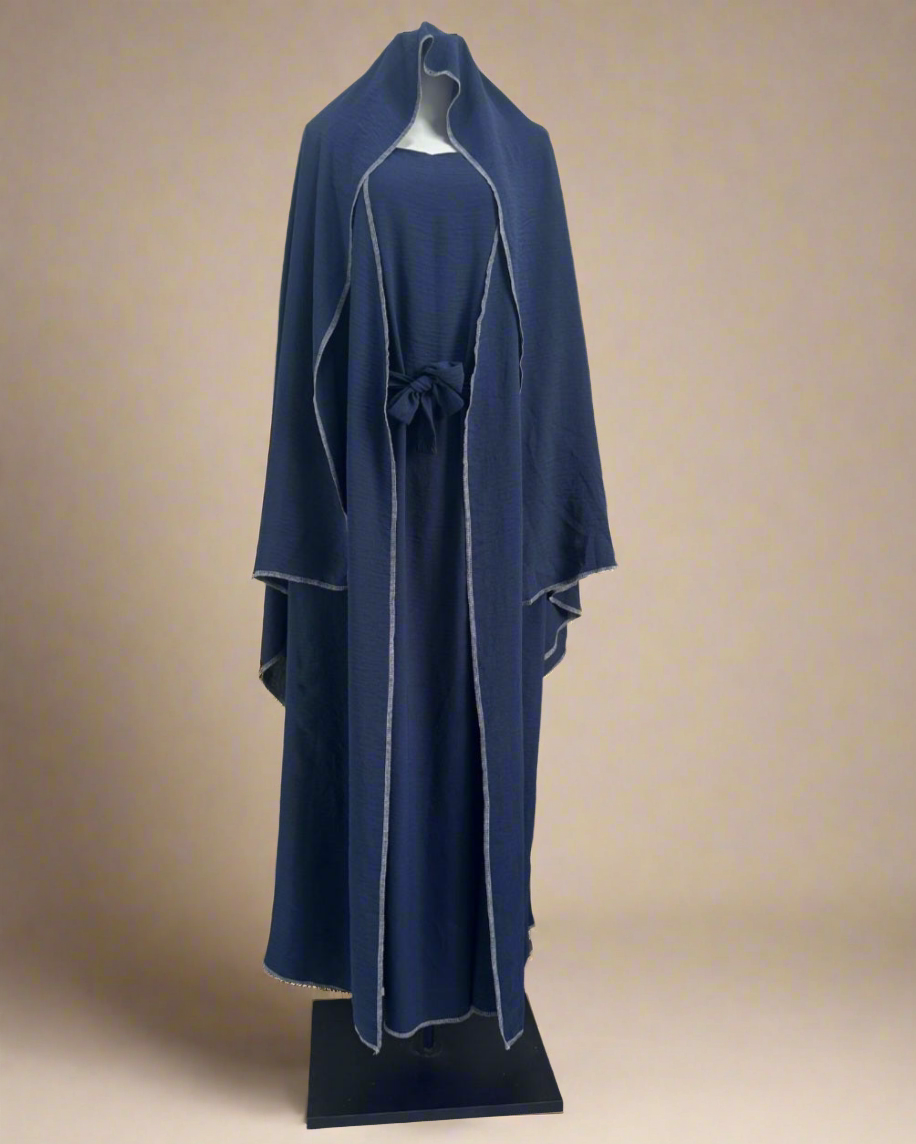 Abaya Cardigan With Inner Wear Dress - Try Modest Limited