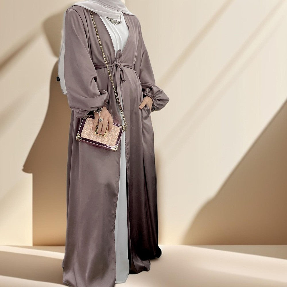 Casual Beautiful Bubble sleeve Kimono/Abaya for Women - Try Modest Limited 