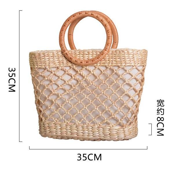 Elegant woven straw beach bags - Try Modest Limited 