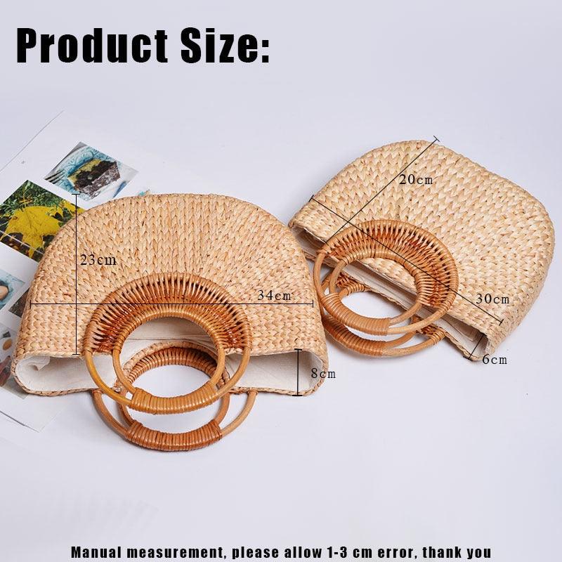 Elegant woven straw beach bags - Try Modest Limited 