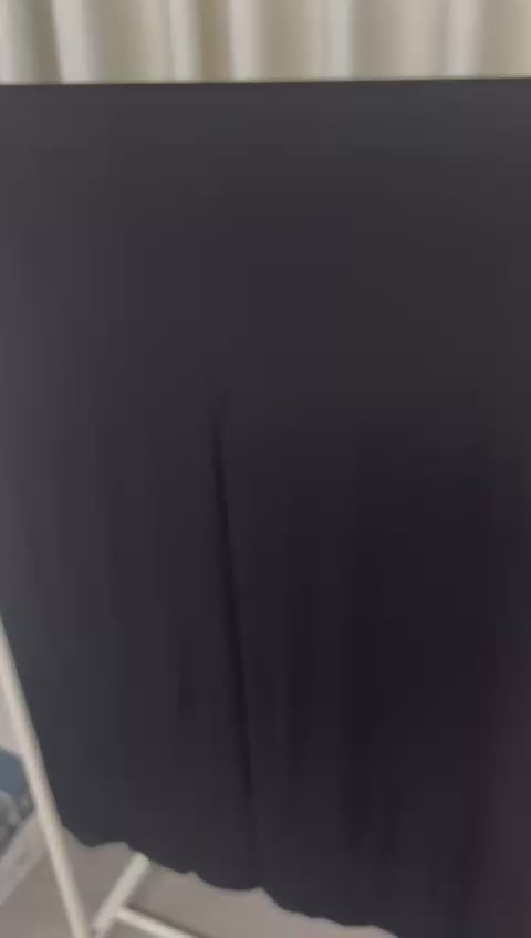 Ensemble hijab assorti en modal poivre noir