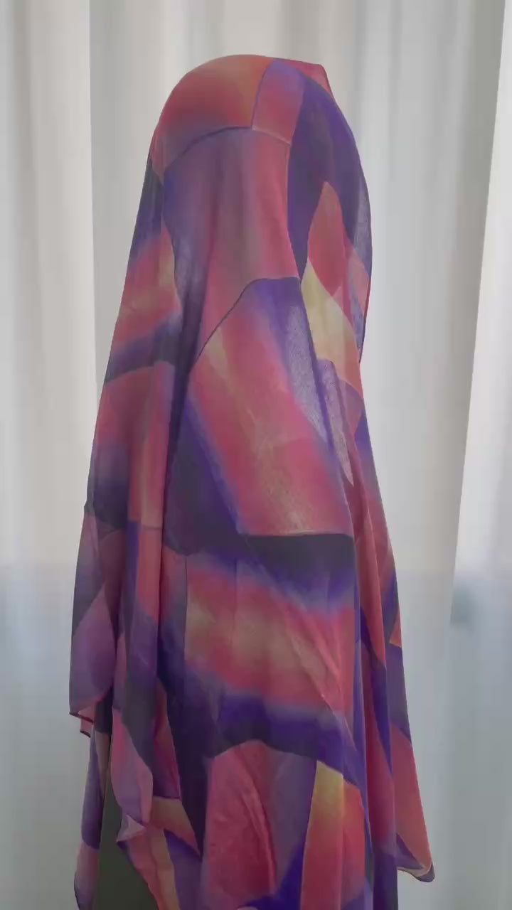 Hijab Modúil le Prionta Seiceálaithe Sú Craobh