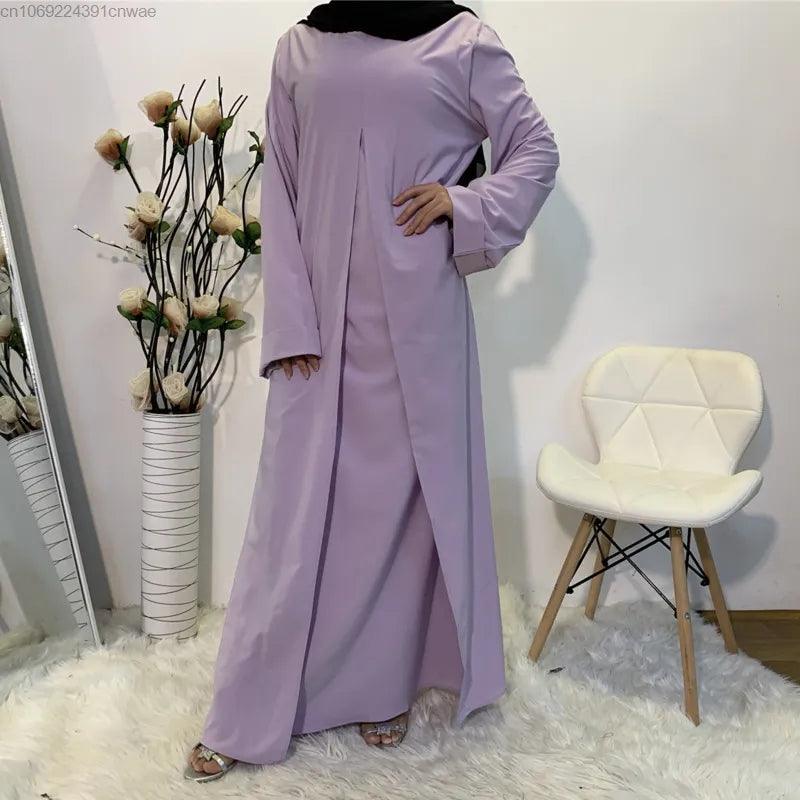 Turkish style silky-robe- Trendy comfortable abaya - Try Modest Limited 
