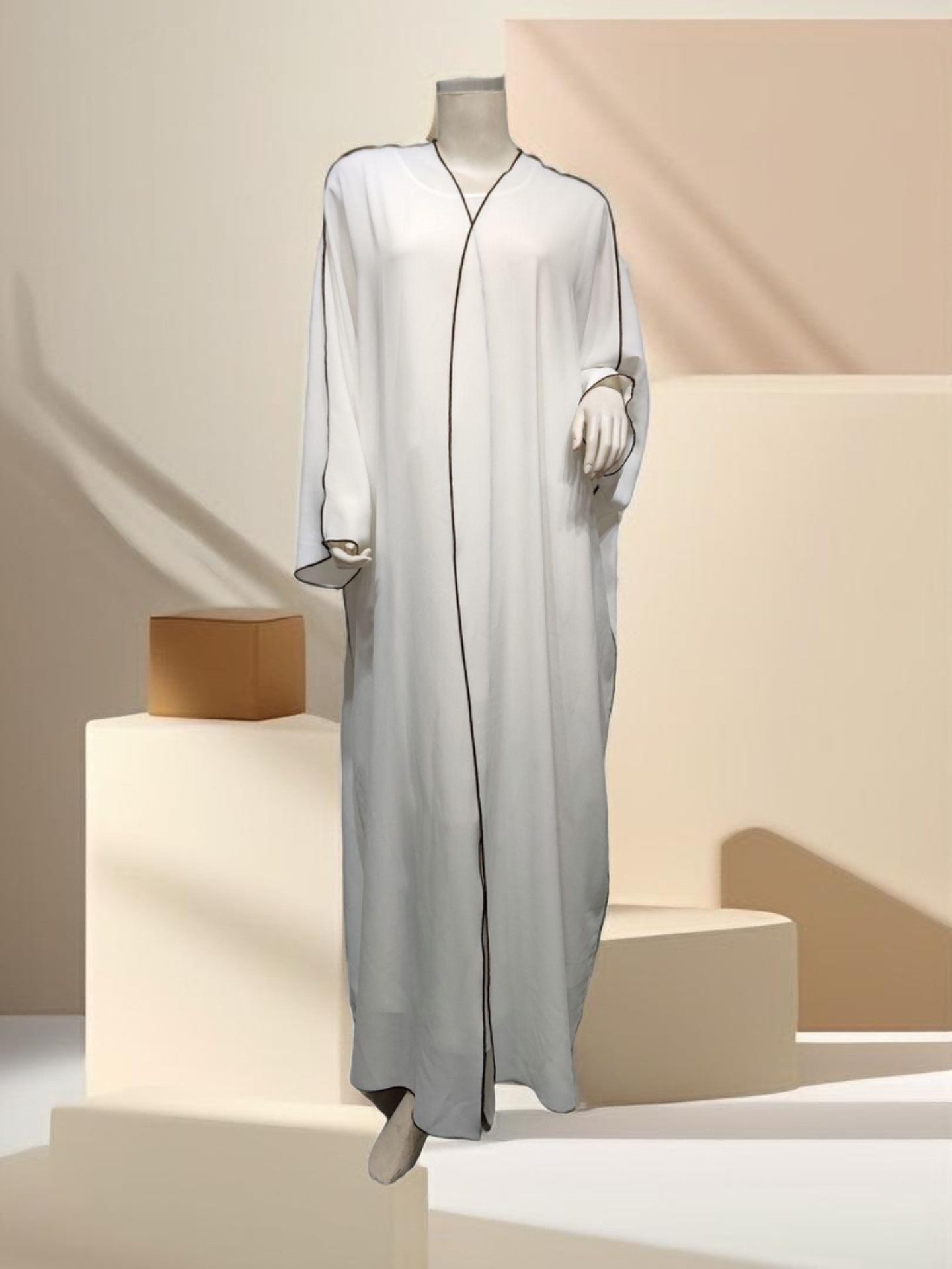 One piece abyad middle eastern abaya - Try Modest Limited 