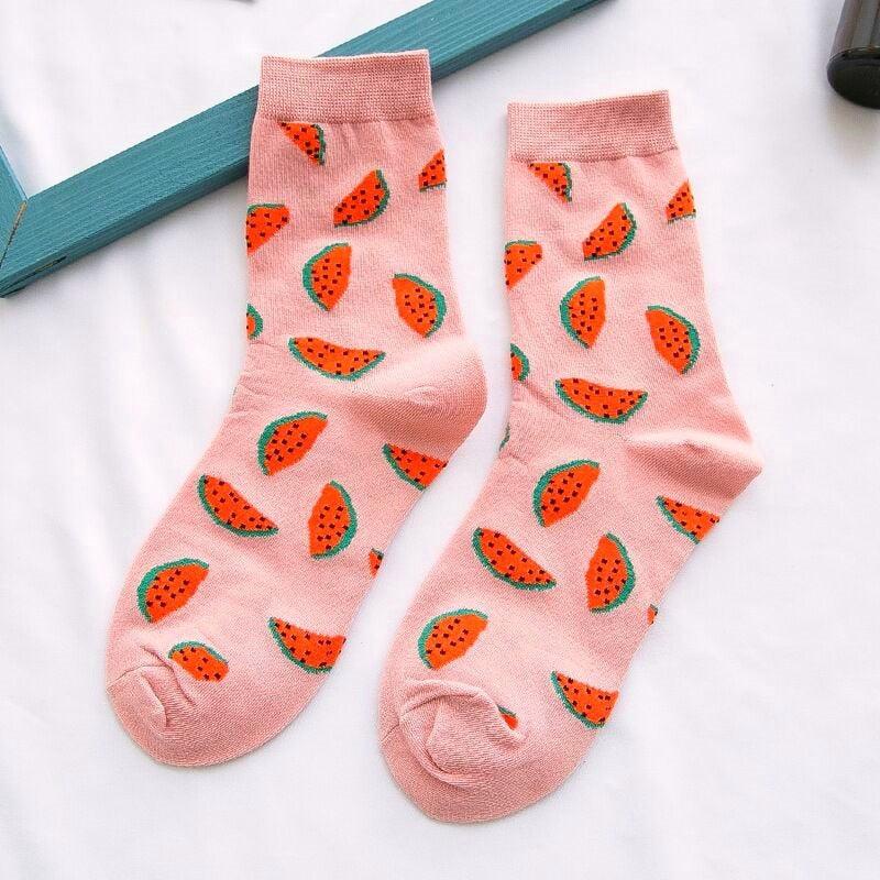 Women Fruity pattern socks - Try Modest Limited 