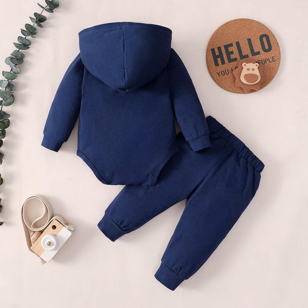 2pcs Newborn hooded Baby Boy Clothes - Try Modest Limited